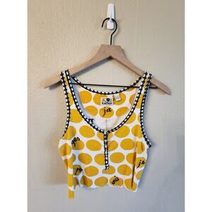 Lucky Brand Tank Top Women's SZ Large Cropped 90s